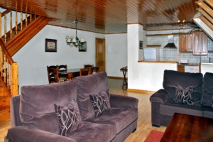 Kitchen & Living Area Example (3 Bedroom Apartment) - Camin Reiau Apartments
